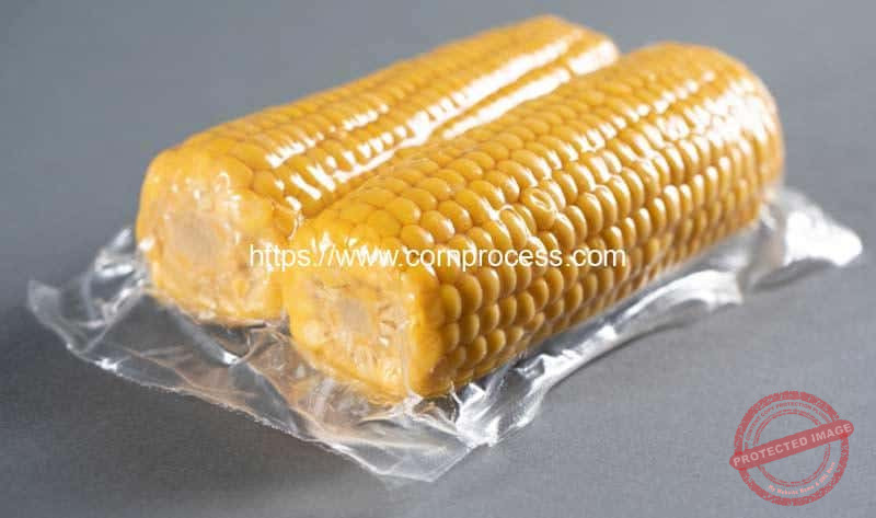 Automatic-Stretch-Film-Thermoforming-Double-Pieces-Sweet-Corn-Vacuum-Packing-Machine-Result